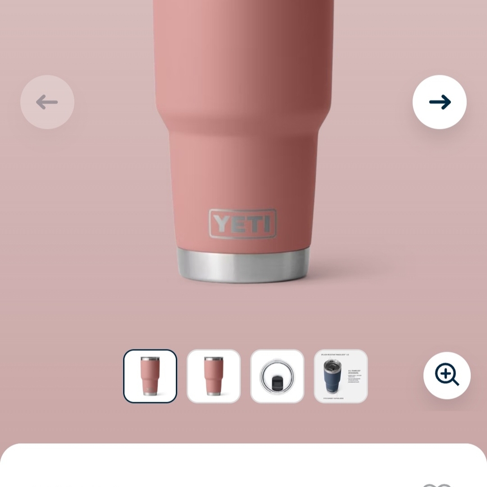 YETI Pink 30 oz Stackable Tumbler